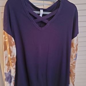 Honeyme Top Size M, Navy